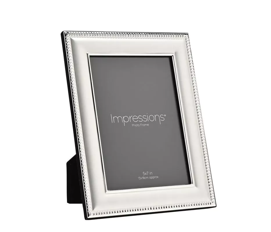 Impressions Silver Plated Patterned Edge Frame 5" x 7"