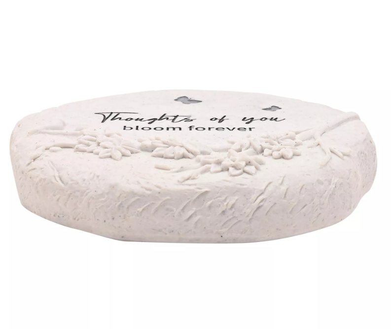 Thoughts of You Graveside Round Stone - Bloom Forever