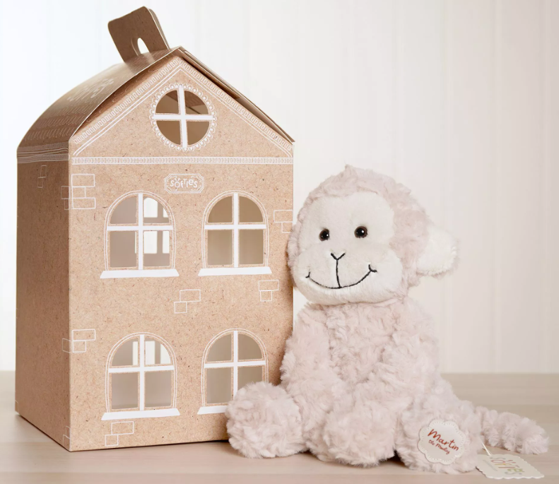Softies Martin The Plush Sitting Light Brown Monkey 22 cm