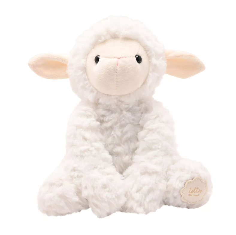 Softies Lottie The Plush Sitting White Lamb 22 cm