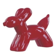 Woodlodge Glazed Red Balloon Dog Large