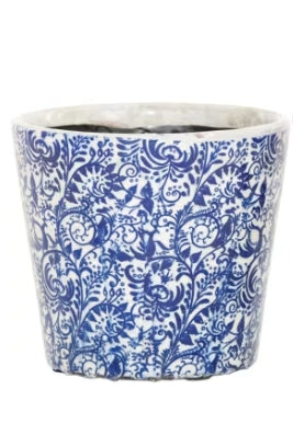 Woodlodge Vintage Indoor Pot Blue And White