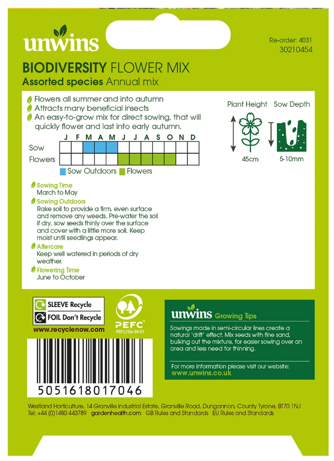 Nature's Haven Biodiversity Flower Mix Seeds
