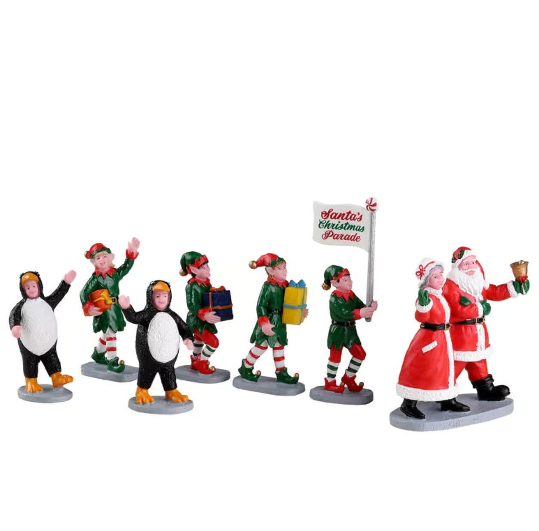 Lemax Santa's Elf Parade Set Of 7 23592