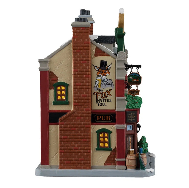Lemax The Trottin Fox Pub With Adaptor 65555-UK