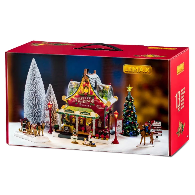 Lemax Festive Tidings Nursery Set With UK Adaptor 66708-UK