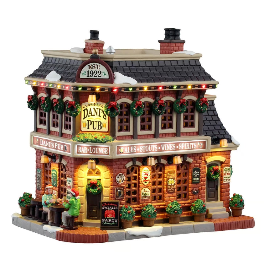 Lemax Dani's Pub With 4.5V Adaptor 55356-UK