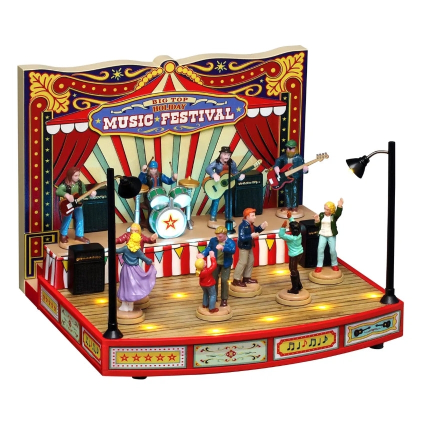 Lemax Big Top Holiday Music Festival With Adaptor 64632-UK