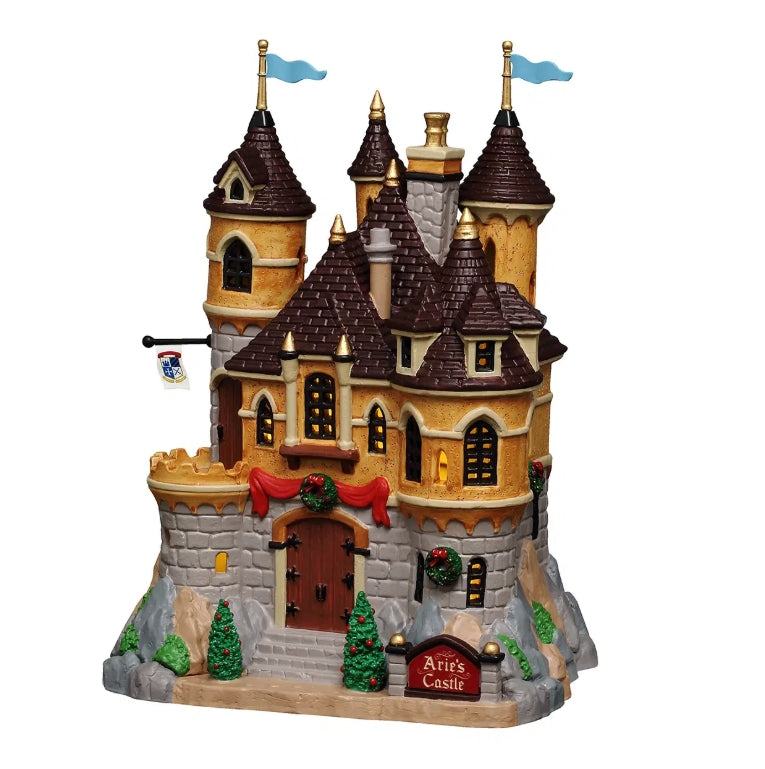 Lemax Arie's Castle With Adaptor 65561-UK