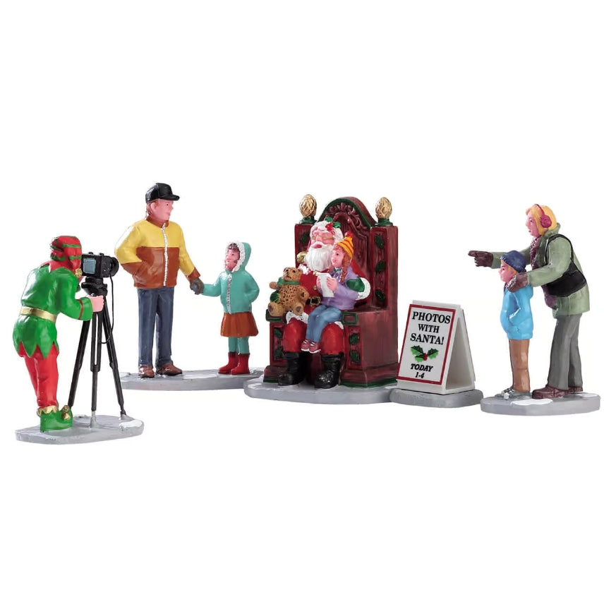 Lemax Photo's With Santa Set Of 5 22032
