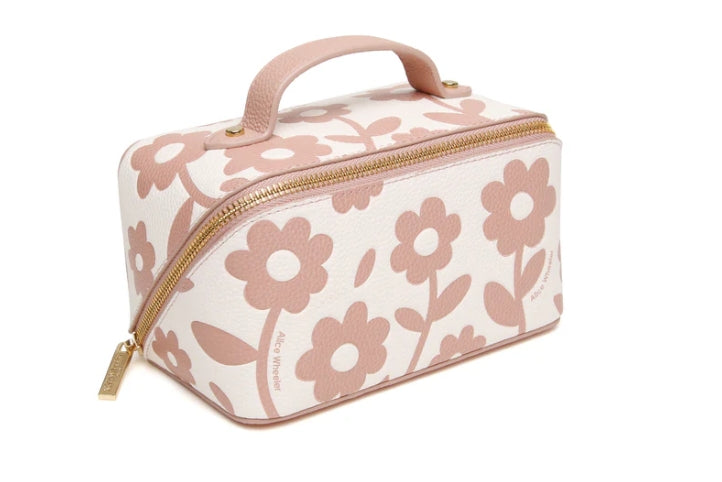 Alice Wheeler Mini Train Case Pink Floral