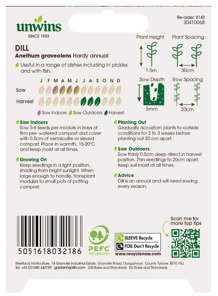 Unwins Dill Seeds