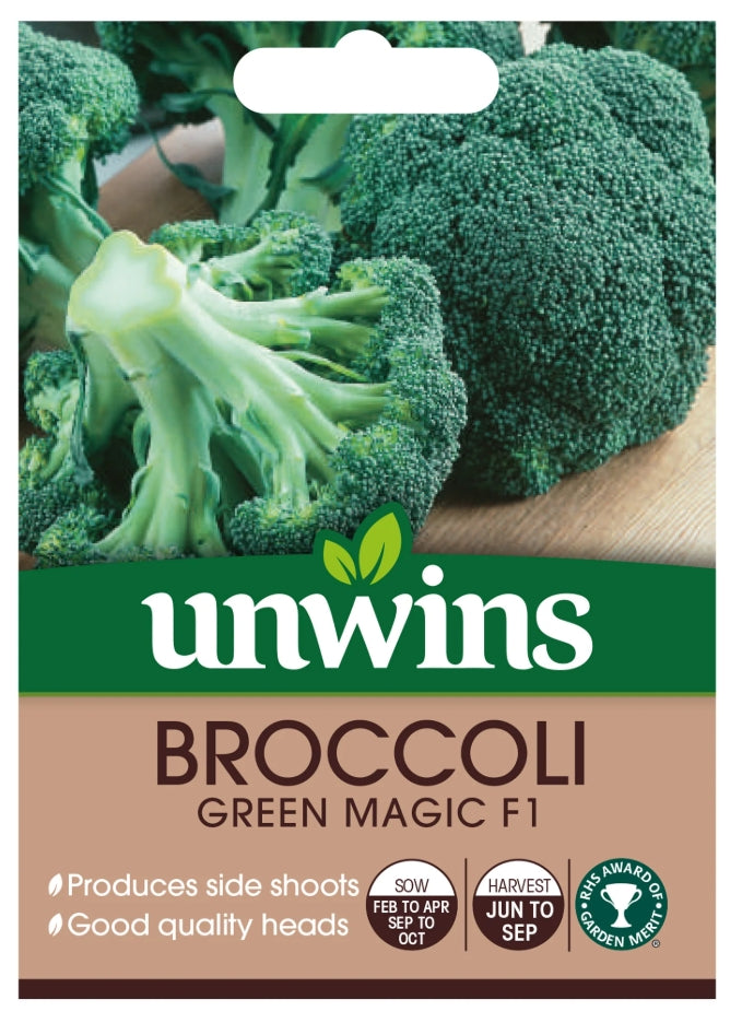 Unwins Calabrese Broccoli Green Magic F1 Seeds