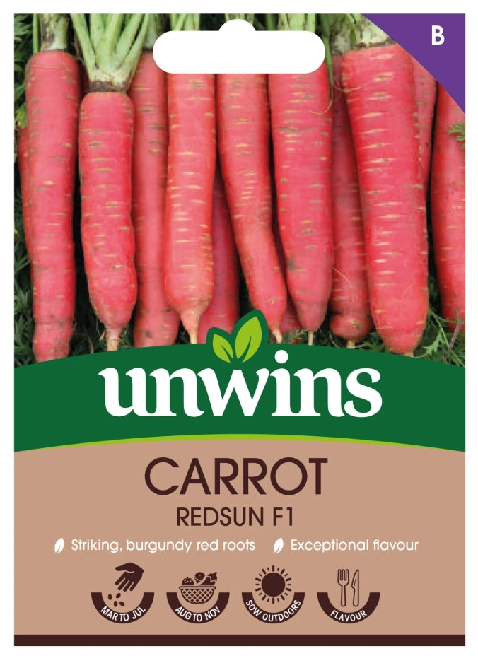 Unwins Carrot Redsun F1 Seeds