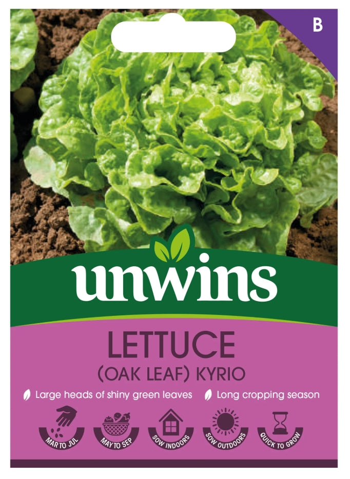Unwins Oak Leaf Lettuce Kyrio Seeds