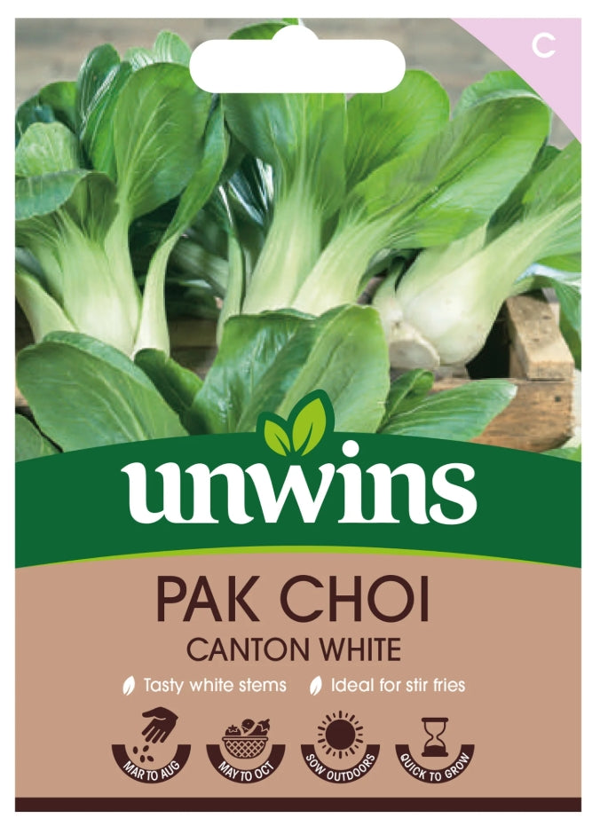 Unwins Pak Choi Canton White Seeds