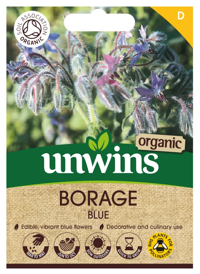 Unwins Organic Borage Blue Seeds