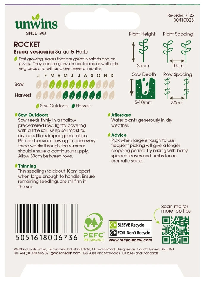 Unwins Rocket Seeds