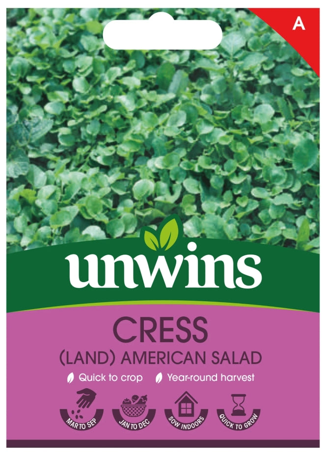 Unwins Land Cress American Salad Seeds