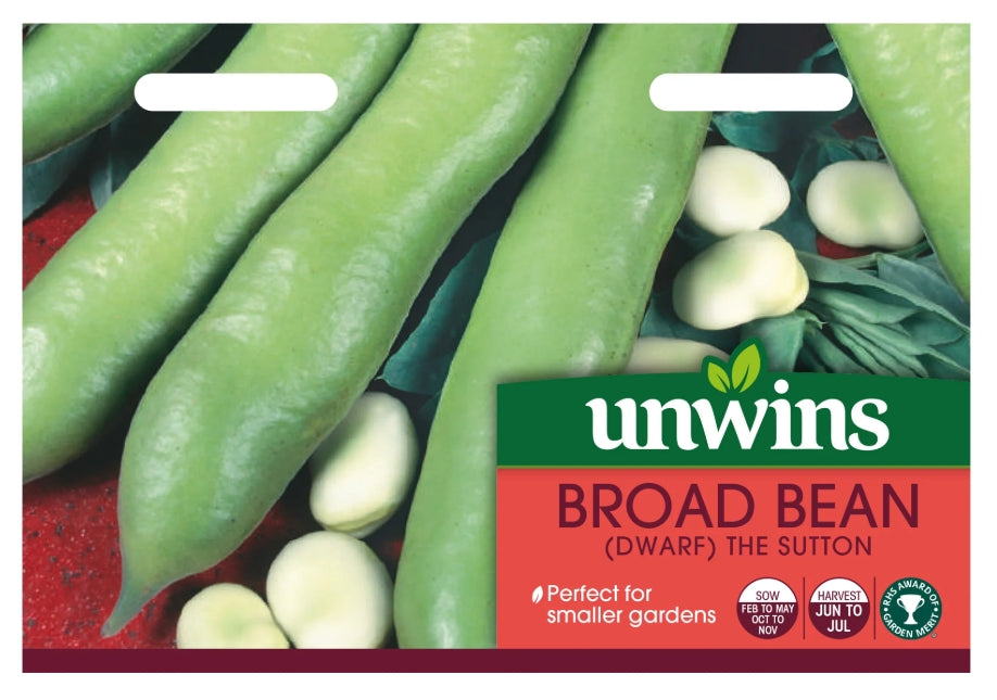 Unwins Dwarf Broad Bean The Sutton Seeds