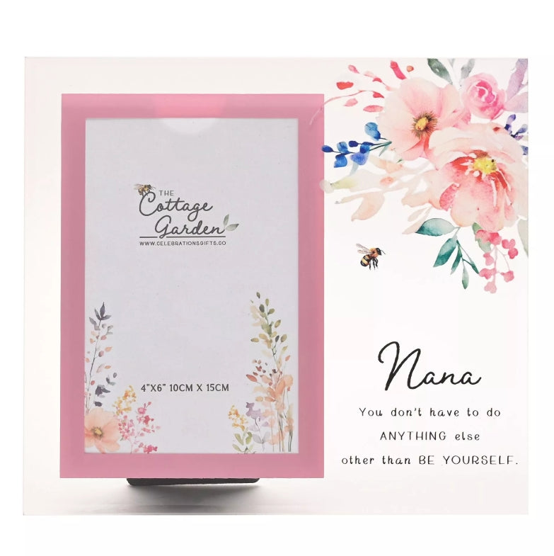 The Cottage Garden Glass Photo Frame - Nana