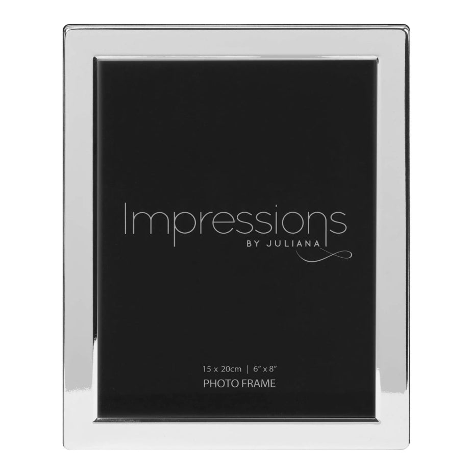 Impressions Silver Plated Photo Frame Flat Edge 6"x 8"