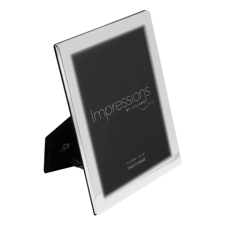 Impressions Silver Plated Photo Frame Flat Edge 6"x 8"