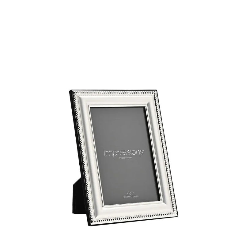Impressions Silver Plated Patterned Edge Frame 4"x 6"