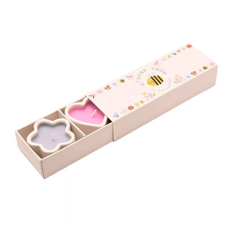 Celebrations Love Life Set Of 3 Mini Candles - Thank You