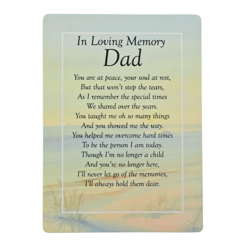 Celebrations Graveside Cards - In Loving Memory Dad