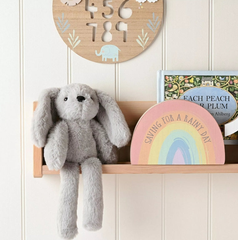 Softies Theo The Plush Long Leg Grey Bunny