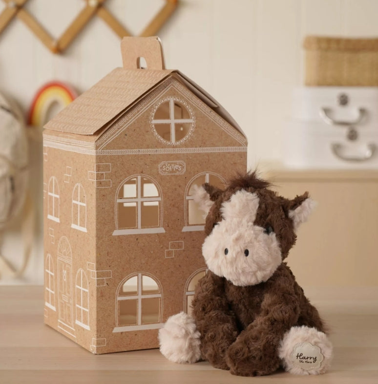Softies Harry The Plush Sitting Horse 22cm