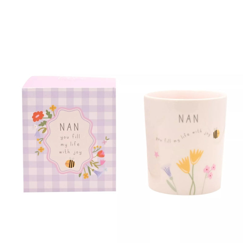 Celebrations Love Life Ceramic Candle 190g - Nan