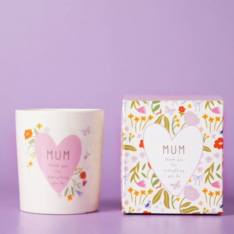 Celebrations Love Life Ceramic Candle 190g - Mum