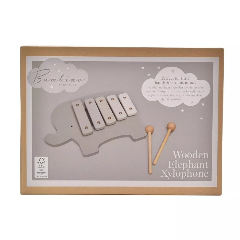 Bambino Wooden Toy Xylophone - Elephant