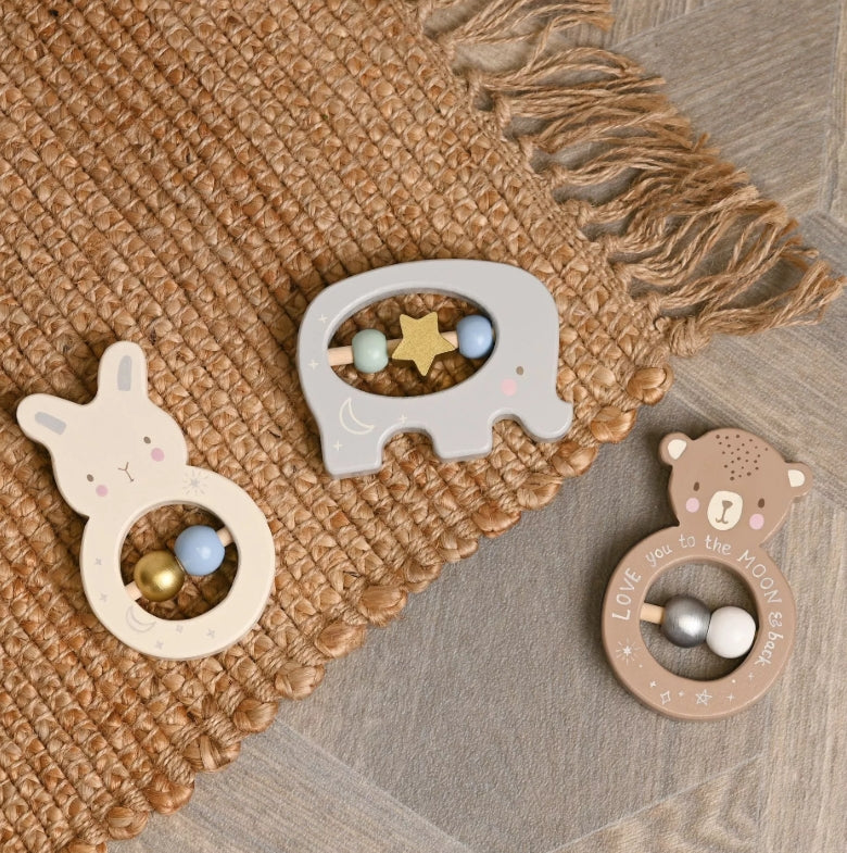 Bambino Wooden Animal Rattles