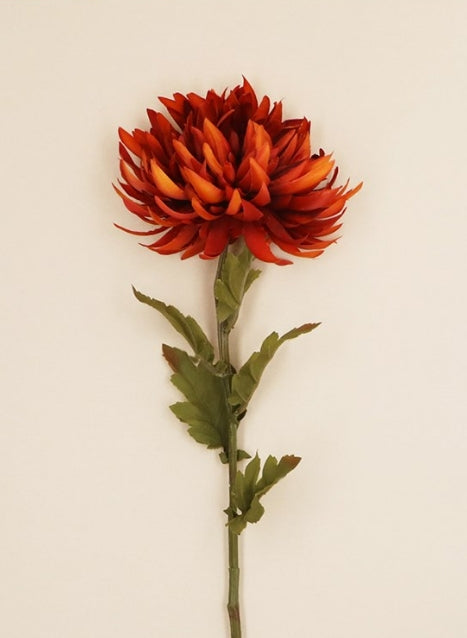 Gisela Graham Dark Orange Chrysanthemum Stem