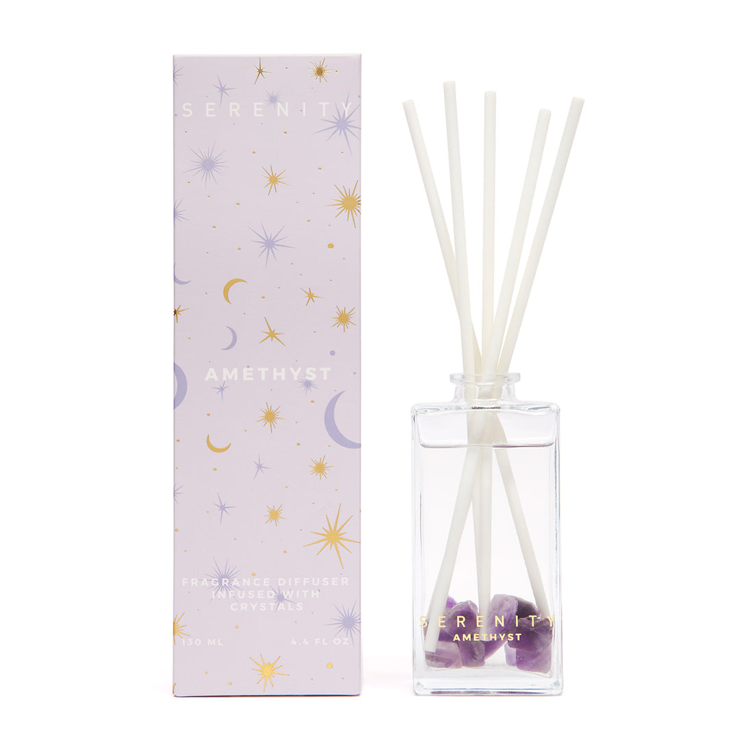 Serenity Crystal Diffuser De-Stress Amethyst 130ml
