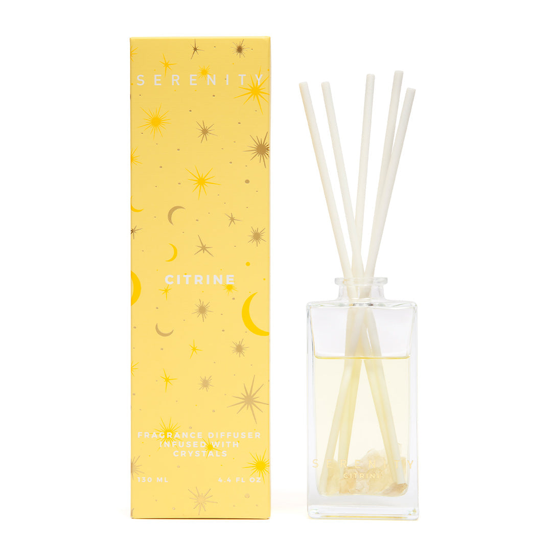 Serenity Crystal Diffuser Energise Citrine 130ml