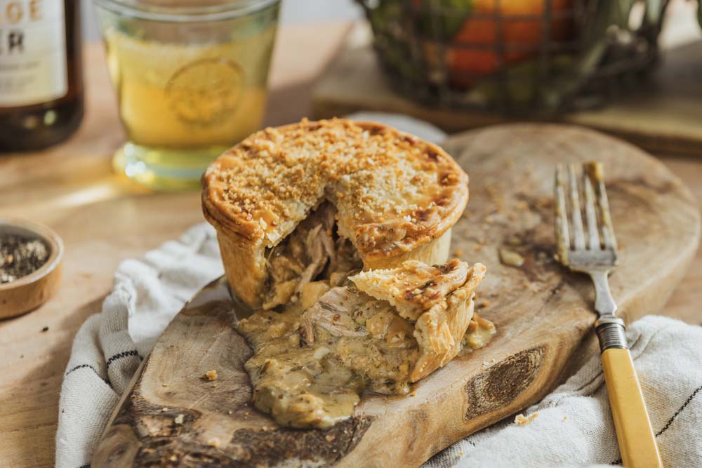 The Original Baker Frozen Slow Roasted Pork & Cider Pie