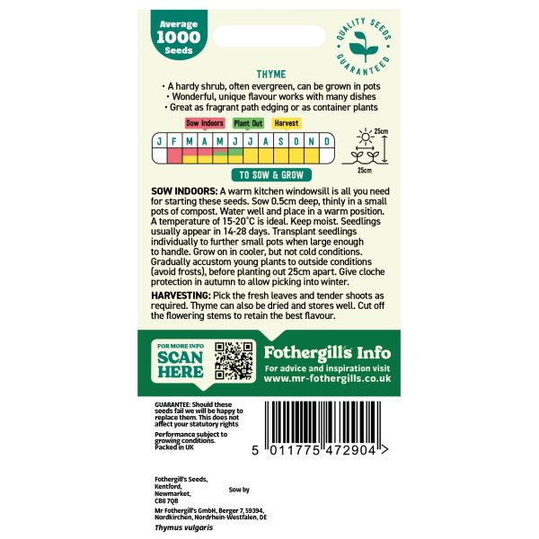 Mr Fothergills Thyme