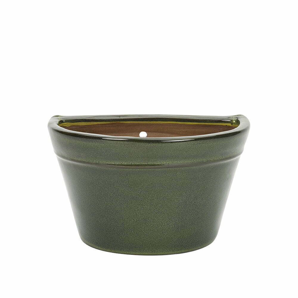 Apta Green Glazed Wall Pot