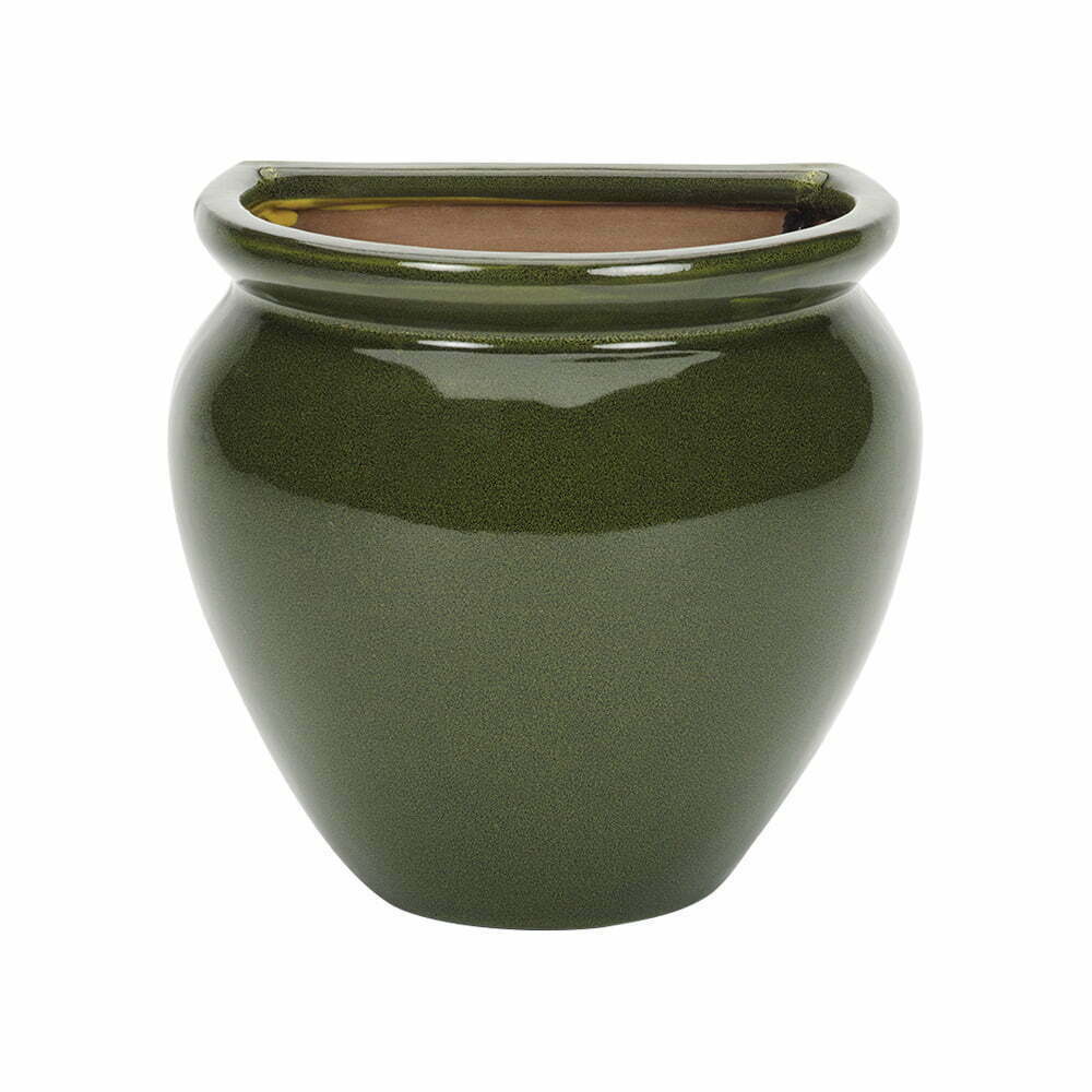 Apta Green Glazed Jar Wall Pot