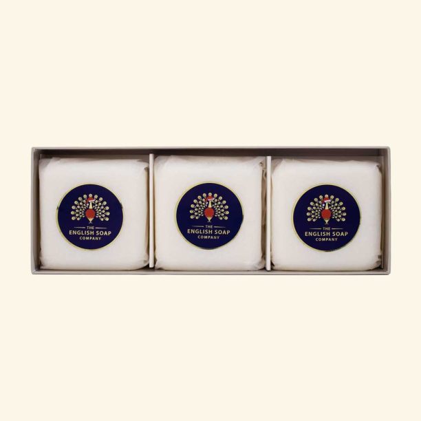 The English Soap Company Christmas Tidings Under the Mistletoe Triple Soap Gift Box