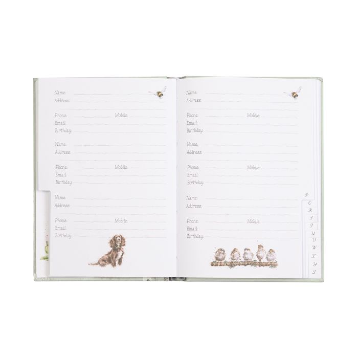 Wrendale Designs 'The Flower Pot' Rabbit Address Book