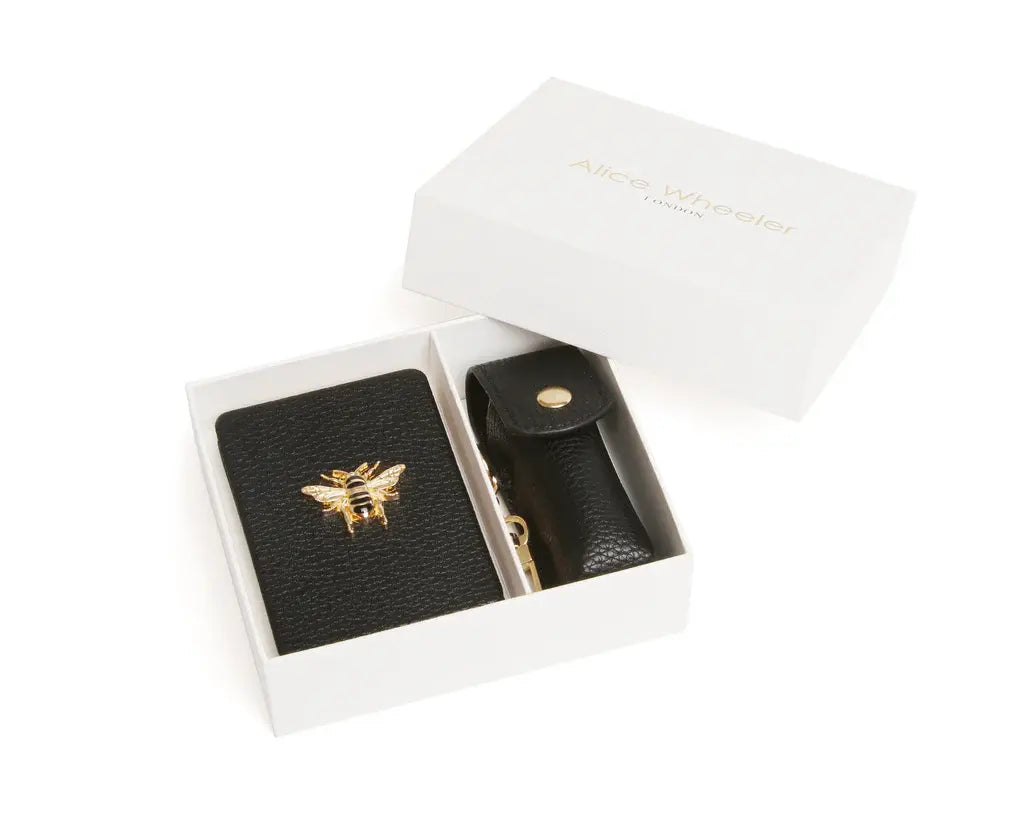 Alice Wheeler Oblong Compact Mirror & Liptick Holder Gift Set
