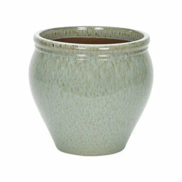 AptaPeacock Green Glazed Jar