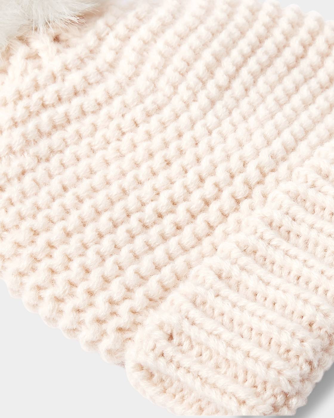 Katie Loxton Knitted Baby Hat Eggshell
