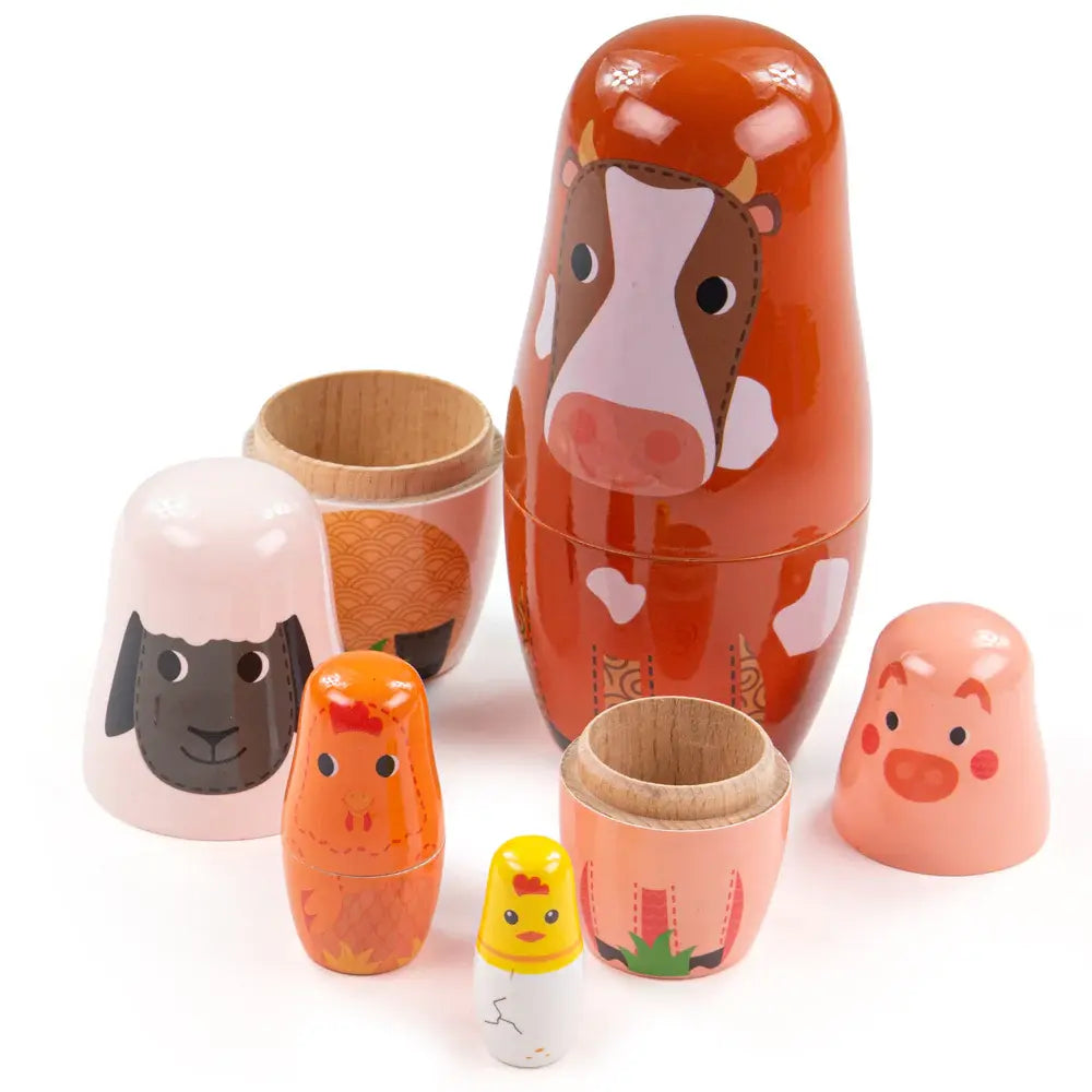 Bigjigs Farm Animal Nesting Dolls
