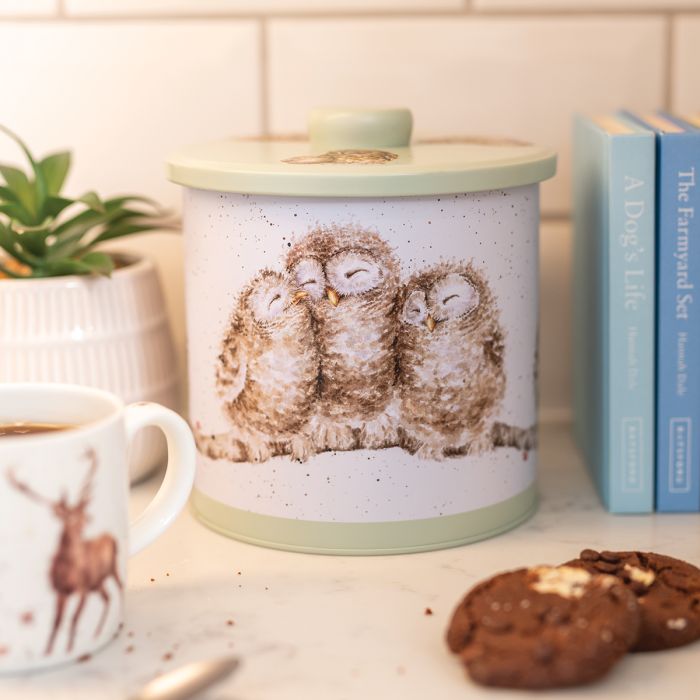 Wrendale Designs 'The Country Set' Owl Biscuit Barrel